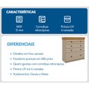 Ver mais imagens de Conjunto Cama Casal 2 Mesas de Cabeceira e Cômoda England MDF Corda/Freijó