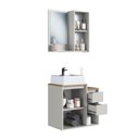 Ver mais imagens de Armários Modulares de Banheiro Crart-CON004 2 Portas 2 Gavetas MDP 60cm Bege Multimóveis
