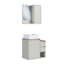 Ver imagem 6 de Armários Modulares de Banheiro Crart-CON004 2 Portas 2 Gavetas MDP 60cm Bege Multimóveis