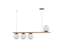 Ver imagem 1 de Pendente Lustre Luminária Globo de Vidro