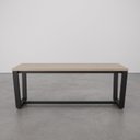 Ver imagem 1 de Banco 2 Lugares 120cm Estilo Industrial Concept CabeCasa MadeiraOriginals Marrom/Acácia/Preto