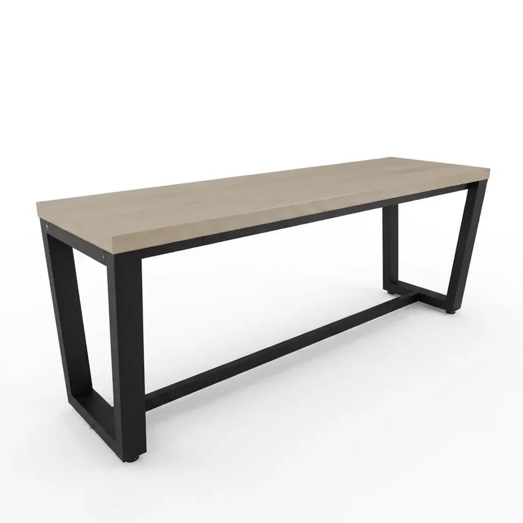 Ver imagem 2 de Banco 2 Lugares 120cm Estilo Industrial Concept CabeCasa MadeiraOriginals Marrom/Acácia/Preto