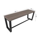 Ver imagem 4 de Banco 2 Lugares 120cm Estilo Industrial Concept CabeCasa MadeiraOriginals Marrom/Ameixa Negra/Preto