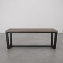 Ver imagem 1 de Banco 2 Lugares 120cm Estilo Industrial Concept CabeCasa MadeiraOriginals Marrom/Ameixa Negra/Preto