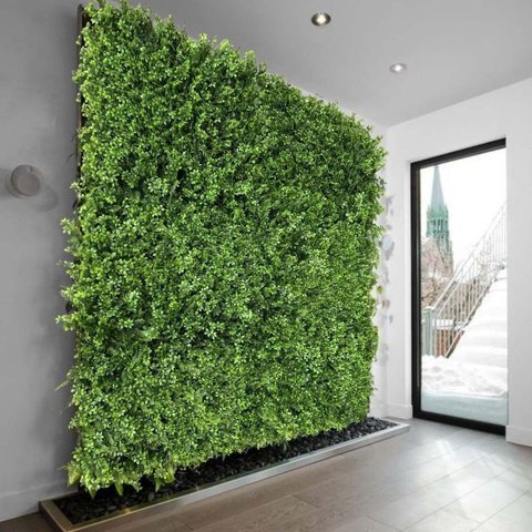 24 Painéis de Plantas Artificiais com Folhagens Variadas para Escritórios e Ambientes Modernos