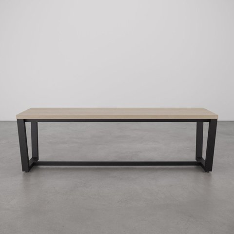 Banco 3 Lugares 150cm Estilo Industrial Concept CabeCasa MadeiraOriginals Marrom/Acácia/Preto
