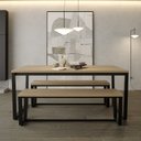 Ver imagem 2 de Banco 3 Lugares 150cm Estilo Industrial Concept CabeCasa MadeiraOriginals