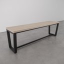 Ver imagem 4 de Banco 3 Lugares 150cm Estilo Industrial Concept CabeCasa MadeiraOriginals Marrom/Acácia/Preto