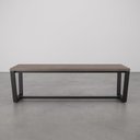 Ver imagem 1 de Banco 3 Lugares 150cm Estilo Industrial Concept CabeCasa MadeiraOriginals Marrom/Ameixa Negra/Preto