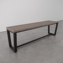 Ver imagem 4 de Banco 3 Lugares 150cm Estilo Industrial Concept CabeCasa MadeiraOriginals Marrom/Ameixa Negra/Preto