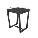 Ver imagem 3 de Banqueta Estilo Industrial Concept CabeCasa MadeiraOriginals Preto/Trama