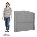 Ver imagem 5 de Cabeceira Casal Cama Box 140cm Glenda I02 Linho Cinza - Mpozenato