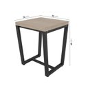 Ver imagem 3 de Banqueta Estilo Industrial Concept CabeCasa MadeiraOriginals Marrom/Acácia/Preto