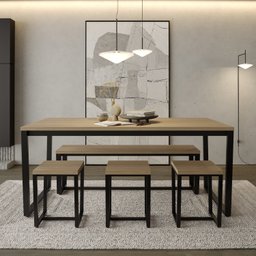 Banqueta Estilo Industrial Concept CabeCasa MadeiraMadeira - 2