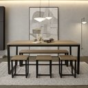 Ver imagem 2 de Banqueta Estilo Industrial Concept CabeCasa MadeiraOriginals Marrom/Acácia/Preto