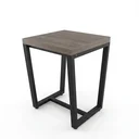 Ver imagem 2 de Banqueta Estilo Industrial Concept CabeCasa MadeiraOriginals Marrom/Ameixa Negra/Preto
