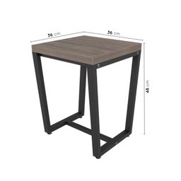 Banqueta Estilo Industrial Concept CabeCasa MadeiraMadeira - 3