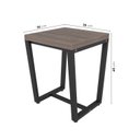 Ver imagem 4 de Banqueta Estilo Industrial Concept CabeCasa MadeiraOriginals Marrom/Ameixa Negra/Preto