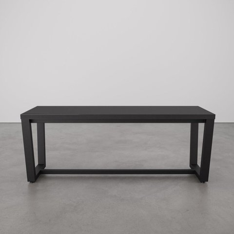 Banco 2 Lugares 120cm Estilo Industrial Concept CabeCasa MadeiraOriginals Preto/Trama