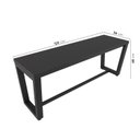 Ver imagem 4 de Banco 2 Lugares 120cm Estilo Industrial Concept CabeCasa MadeiraOriginals Preto/Trama