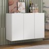 Aparador Buffet 3 Portas Suspenso Veneza Multimóveis MP1008 Branco - 3