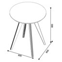 Ver imagem 2 de Mesa Lateral Classic Redonda Nature - Imcal