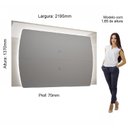 Ver imagem 4 de Painel para TV até 75 Polegadas com LED Sublime 220cm Gelius Móveis