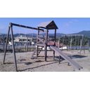 Ver imagem 1 de Parque Infantil em Madeira Plástica Maciça Marrom Playground 100% Reciclado 3,5m / Lc-50 Lanci