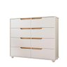 Cômoda Doble com 8 Gavetas - Branco/natural - 1