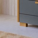 Ver imagem 3 de Comoda Dhara Quarto 4 Portas Freijo com Off White - Moval
