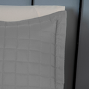 Ver imagem 5 de Kit Colcha Cobre Leito Matelado Casal Padrão 3 Peças Copacabana 300 Fios Cinza