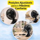 Ver imagem 7 de Ventilador Portátil de Mesa com Clip Yeet 25W 3 Pás 2 Velocidades Preto 220V