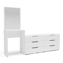 Ver imagem 2 de Cômoda Penteadeira 6 Gavetas Madrid Branco