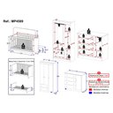 Ver imagem 4 de Quarto de Bebê Completo com Berço Americano 3 em 1 Encanto Multimóveis Mp4589 Branco/off White