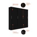 Ver imagem 6 de Guarda Roupa Casal 3 Portas 3 Gavetas Externas Roma Yescasa