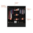Ver imagem 7 de Guarda Roupa Casal 3 Portas 3 Gavetas Externas Roma Yescasa