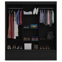 Ver imagem 2 de Guarda Roupa Casal 3 Portas 3 Gavetas Externas Roma Yescasa