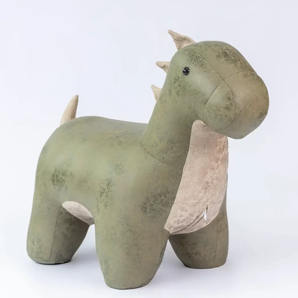 Puff Infantil Dinossauro Couro Sintético e Madeira L63xa38xc32 - 8