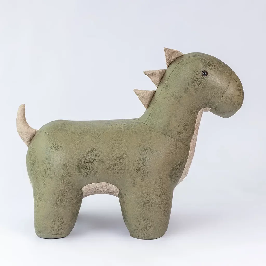Puff Infantil Dinossauro Couro Sintético e Madeira L63xa38xc32 - 5