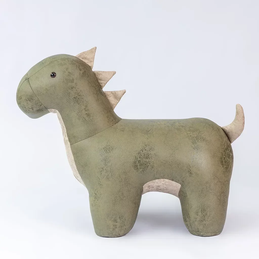 Puff Infantil Dinossauro Couro Sintético e Madeira L63xa38xc32 - 10