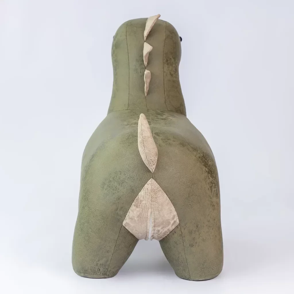 Puff Infantil Dinossauro Couro Sintético e Madeira L63xa38xc32 - 4