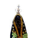 Ver imagem 5 de Imagem Nossa Senhora Aparecida Completa 15 Cm Manto Coroa