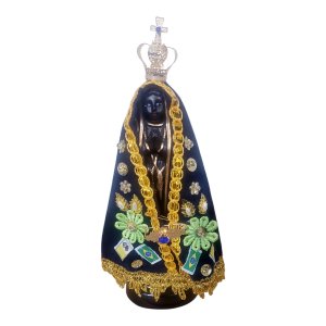 Imagem Nossa Senhora Aparecida Completa 15 Cm Manto Coroa