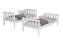 Ver imagem 7 de Beliche com Colchão Macio Confortável D20 Escada e Proteção Inclusa 100% Mdf Cor Branca Vira 2 Camas