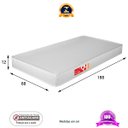 Ver imagem 6 de Beliche com Colchão Macio Confortável D20 Escada e Proteção Inclusa 100% Mdf Cor Branca Vira 2 Camas