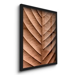 Quadro Decorativo Folha no Zoom 45x33 C/vidro - 2