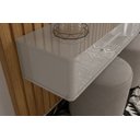 Ver imagem 4 de Painel Ripado Frisado com Bancada para Sala Tv de até 75 Polegadas Oslo/bali Lukaliam:off White