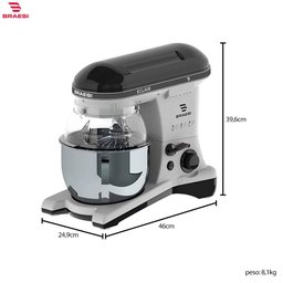 Batedeira Planetária Industrial Pedestal Bivolt Profissional - 3