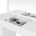 Ver imagem 6 de Penteadeira Camarim com Espelho e LED 2 Portas 3 Gavetas Lily A04 Branco - Lyam Decor