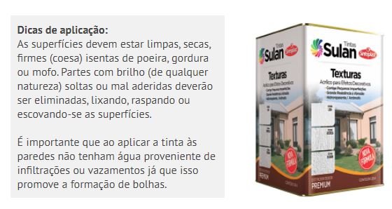 Acrílico p/ Efeitos Decorativos Sulan Texturas - 25Kg-Branco:Textura Lisa - 1